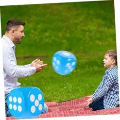 TOYANDONA Fuzzy Dice Outdoor Toys Oversized Foam Dice Game Props Blue Outdoor Kids Toys Dice Bulk -Folkmanis Toys Shop 51dXSLfUc5L