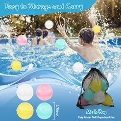 12 PCS Reusable Water Balloons Quick Fill，Biupky RGB Glowing Silicone Water Balloons Self Sealing Water Bomb Summer Fun Outdoor Water Pool Toys Games Party Supplies For Kids Adults -Folkmanis Toys Shop 51dZXkGNzEL