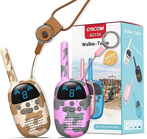 GOCOM Walkie Talkies For Kids, Kids Toys Handheld Child Gift Walky Talky, Two-Way Radio Boys & Girls Toys Age 3-12, For Indoor Outdoor Hiking Adventure Games 13 GOCOM Walkie Talkies For Kids, Kids Toys Handheld Child Gift Walky Talky, Two-Way Radio Boys & Girls Toys Age 3-12, For Indoor Outdoor Hiking Adventure Games - Image 11