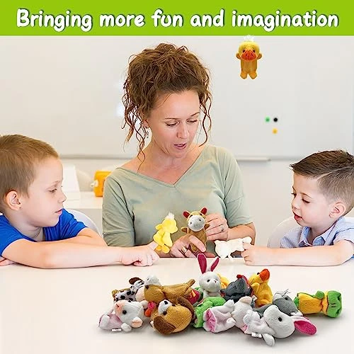 24 PCS Finger Puppets Set Mini Stuffed Animals Finger Puppet Toys For Storytelling Playing Teaching Shows Playtime Schools Birthday Party Gift Favor Supplies 8 24 PCS Finger Puppets Set Mini Stuffed Animals Finger Puppet Toys For Storytelling Playing Teaching Shows Playtime Schools Birthday Party Gift Favor Supplies - Image 6