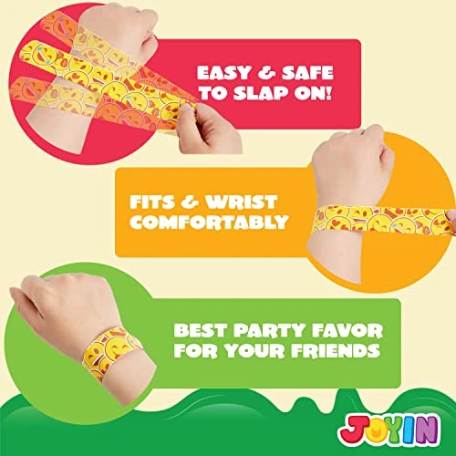 JOYIN 288 Pcs Slap Bracelets Party Favors - 36 Designs With Cute And Colorful Themes - Perfect For Kids Easter Party Favors, Valentine Classroom Prizes Exchanging Gifts 6 JOYIN 288 Pcs Slap Bracelets Party Favors - 36 Designs With Cute And Colorful Themes - Perfect For Kids Easter Party Favors, Valentine Classroom Prizes Exchanging Gifts - Image 4