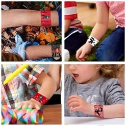 Lcnjscgo Ninjas Party Favors Slap Bracelets Ninjas Themed Birthday Party Gifts Supplies Decoration Ninjas Warrior Slap Bracelet Interactive Toys For Kids Boys School Classroom Prize -Folkmanis Toys Shop 51dojhdj3gL