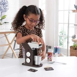 KidKraft Children's Espresso Coffee Set - Role Play Toys For The Kitchen, Play Kitchen Accessories, Gift For Ages 3+ 11 KidKraft Children's Espresso Coffee Set - Role Play Toys For The Kitchen, Play Kitchen Accessories, Gift For Ages 3+ -Folkmanis Toys Shop 51dzJZIXKML