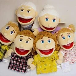 Lovely Family Hand Puppets Mouth Opening Plush Puppets Toys Role Playing Toys Puppets Children Storytelling Teaching Toys -Folkmanis Toys Shop 51e5kcmGtGL