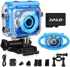 Waterproof Camera For, Upgraded 1080P HD Video Recorder Toddler Digital Camera With 32GB TF Card For Boys& Girls Toys Birthday Gifts -Folkmanis Toys Shop 51e6qvmuVZL. AC