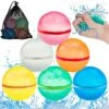 Water Balloons Reusable, 6PCS Water Balls Self Sealing Quick Fill Soft Silicone, Refillable Magnetic Water Bombs Splash Summer Fun For Kids, Outdoor Water Toys For Backyard, Water Games 2 Water Balloons Reusable, 6PCS Water Balls Self Sealing Quick Fill Soft Silicone, Refillable Magnetic Water Bombs Splash Summer Fun For Kids, Outdoor Water Toys For Backyard, Water Games -Folkmanis Toys Shop 51e8vSllHoL