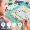 Biticolor Magnetic Drawing Board For Kids Magnetic Dot Art Doodle Board With Magnetic Pen And Beads For Toddlers Montessori Preschool Toy Travel Toys For Kids Ages 3-5 - Green -Folkmanis Toys Shop 51eKd7Tq6aL