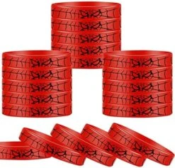 Gkszajo 24PCS Spiderman Silicone Wristbands Bracelets Miles Morales Party Favors For Spider Girl Theme Birthday Decorations Supplies -Folkmanis Toys Shop 51eb7GTfdvL. AC