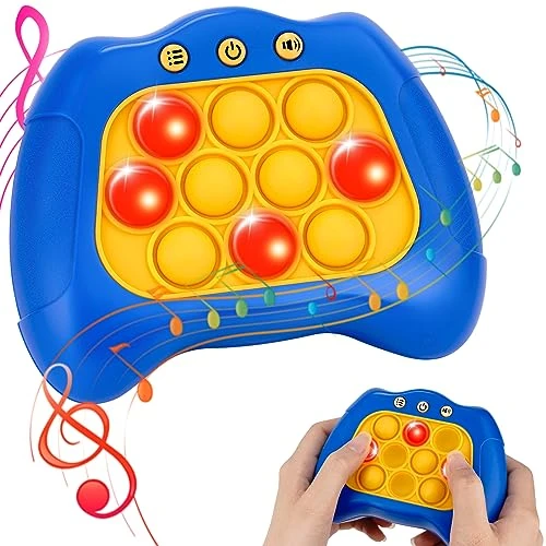 Quick Push Light-up Pop Game, Fidget Toys For Kids And Adults, Electronic Handheld Fast Push Bubble Game, Decompression Stress Relief Toys Gift For 3 4 5 6 7 8 9 Year Old Boys & Girls (Dark Blue) 3 Quick Push Light-up Pop Game, Fidget Toys For Kids And Adults, Electronic Handheld Fast Push Bubble Game, Decompression Stress Relief Toys Gift For 3 4 5 6 7 8 9 Year Old Boys & Girls (Dark Blue)