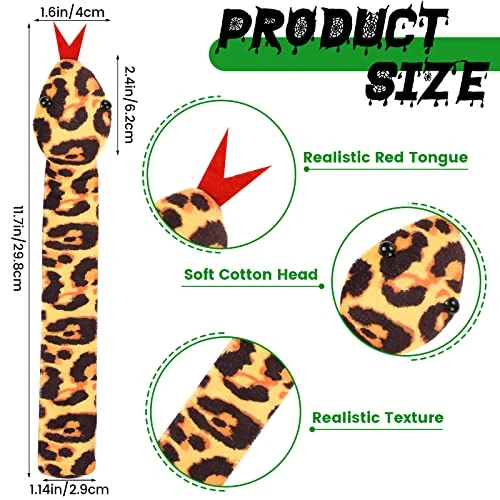16Pcs Snake Slap Bracelets, Reptile Party Favors Snake Snap Bracelet Slap Bracelets Stuffed Snap Bands Fuzzy Animal Slap On Bracelet For Kids Reptile Birthday Party Supplies Christmas Gifts, 16 Styles … 7 16Pcs Snake Slap Bracelets, Reptile Party Favors Snake Snap Bracelet Slap Bracelets Stuffed Snap Bands Fuzzy Animal Slap On Bracelet For Kids Reptile Birthday Party Supplies Christmas Gifts, 16 Styles … - Image 5