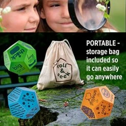 Rivajam Scavenger Hunt Game For Kids Ages 4-8, Toddler & Family Find It Game With Dice, Nature Educational Outdoor Toys Family Games For Kids Learning, Indoor And Outdoor Home & Camping Games For Kids -Folkmanis Toys Shop 51epABgSvQL