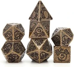 DND Metal Dice Set Role Playing 7PCS Dungeons And Dragons Dice Pathfinder RPG Games DND Dice,Metal Dice Set D&d（Pink） -Folkmanis Toys Shop 51euSdCgkoL. AC