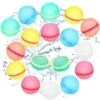 VRRTOE 16PCS Reusable Water Balloons, Self Sealing Silicone Water Balls With Mesh Bag, Quick Fill Water Bomb For Kids Adults Outdoor Water Games, Summer Swimming Pool Party Supplies -Folkmanis Toys Shop 51f0nwzSd0L