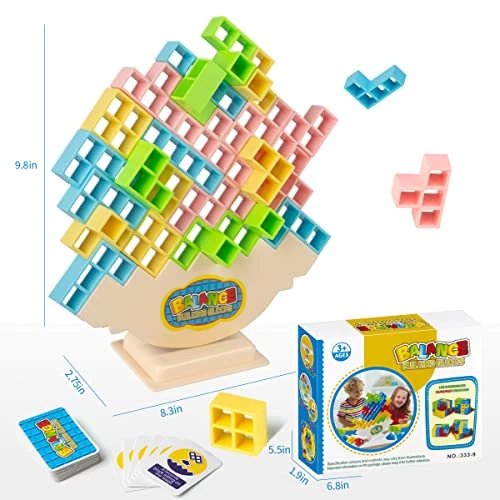 YISOOPEI 32pcs Stacking Toys Balance Building Blocks, Blocks For Kids Ages 4-8, 2 Player Games For Family Games For Kids And Adults,Travel Games Adult,Party Games. 9 YISOOPEI 32pcs Stacking Toys Balance Building Blocks, Blocks For Kids Ages 4-8, 2 Player Games For Family Games For Kids And Adults,Travel Games Adult,Party Games. - Image 7
