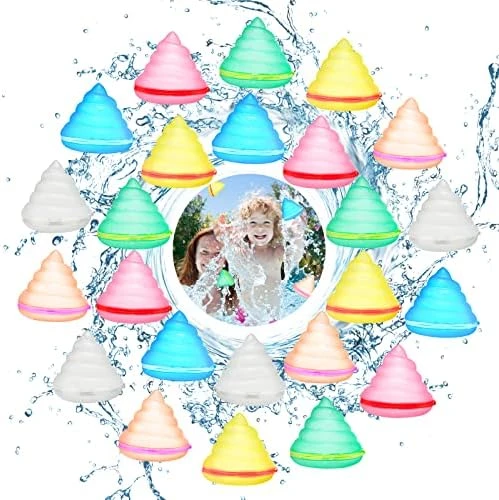 Reusable Water Balloons Quick Fill, Magnetic Water Balloons Self Sealing Refillable Water Balloons Water Toys Pool Toys For Kids Adults Water Fight Outdoor Games (24pcs Star) 16 Reusable Water Balloons Quick Fill, Magnetic Water Balloons Self Sealing Refillable Water Balloons Water Toys Pool Toys For Kids Adults Water Fight Outdoor Games (24pcs Star) - Image 14