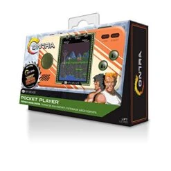 My Arcade Contra Pocket Contra And Super Contra, CO/VS Link For CO-OP Action, Full Color Display, Volume Controls, Headphone Jack, Battery Or Micro USB Powered (DGUNL-3281) - Electronic Games -Folkmanis Toys Shop 51fIYaQGFEL