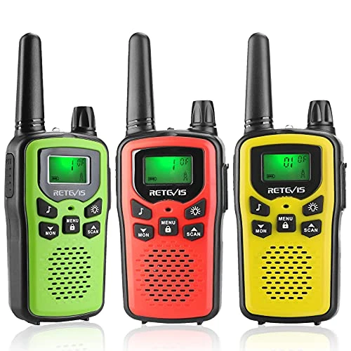 Retevis RA36 Walkie Talkies For Kids,22 CH Kids Walkie Talkies 3 Pack For 8+ Year Boys Girls,VOX Flashlight,Colorful Toy Walky Talky, Camping,Hiking 3 Retevis RA36 Walkie Talkies For Kids,22 CH Kids Walkie Talkies 3 Pack For 8+ Year Boys Girls,VOX Flashlight,Colorful Toy Walky Talky, Camping,Hiking