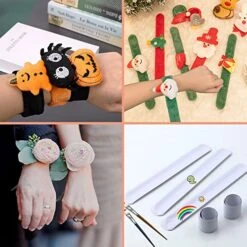 VOKOY 100 Pcs White Blank Slap Bracelets, White Slap Bracelets For Boys Girls, DIY Slap Bracelets For School Or Party 11 VOKOY 100 Pcs White Blank Slap Bracelets, White Slap Bracelets For Boys Girls, DIY Slap Bracelets For School Or Party -Folkmanis Toys Shop 51fSVSx673L