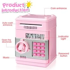 MAGIBX Piggy Bank Toys For 6 7 8 9 10 11 Year Old Girl Gifts, Money Saving Box For Teen Girls Toys Age 6-8-10-12, Christmas Birthday Gifts For 7 8 Year Old Girls Stuff ATM Machine For Kids 5-7, Pink 15 MAGIBX Piggy Bank Toys For 6 7 8 9 10 11 Year Old Girl Gifts, Money Saving Box For Teen Girls Toys Age 6-8-10-12, Christmas Birthday Gifts For 7 8 Year Old Girls Stuff ATM Machine For Kids 5-7, Pink -Folkmanis Toys Shop 51fSrs4mu2L