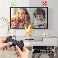 Wireless Retro Game Console,Retro Game Stick,Nostalgia Stick Game,4K HDMI Output,Plug And Play Video Game Stick Built In 10000+ Games,9 Classic Emulators, With Dual 2.4G Wireless Controllers(64G) 10 Wireless Retro Game Console,Retro Game Stick,Nostalgia Stick Game,4K HDMI Output,Plug And Play Video Game Stick Built In 10000+ Games,9 Classic Emulators, With Dual 2.4G Wireless Controllers(64G) -Folkmanis Toys Shop 51fVluvcZaL