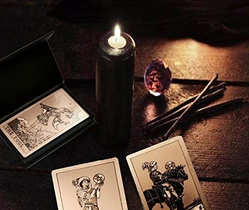 VOVCIG Tarot Cards With Guidebook Tarot Cards Deck Set,PVC Waterproof Tarot Cards Divination Tool For Beginners And Expert Readers(Rose Gold)… 7 VOVCIG Tarot Cards With Guidebook Tarot Cards Deck Set,PVC Waterproof Tarot Cards Divination Tool For Beginners And Expert Readers(Rose Gold)… - Image 5