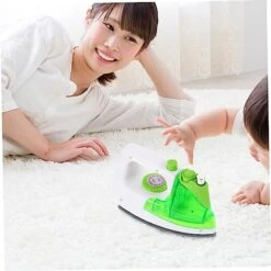 SAFIGLE 1pc Simulation Electric Iron Mini Toy Kidcraft Playset Kids Gifts Electric Iron Toy Chic Electric Iron Playing House Supply Puzzle Bread Machine Game House Vacuum Cleaner Green Abs -Folkmanis Toys Shop 51fei2kriPL