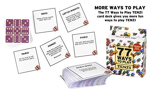 TENZI Party Pack Dice Game Bundle With 77 Ways To Play TENZI - A Fun, Fast Frenzy For The Whole Family - 6 Sets Of 10 Colored Dice - Colors May Vary 6 TENZI Party Pack Dice Game Bundle With 77 Ways To Play TENZI - A Fun, Fast Frenzy For The Whole Family - 6 Sets Of 10 Colored Dice - Colors May Vary - Image 4