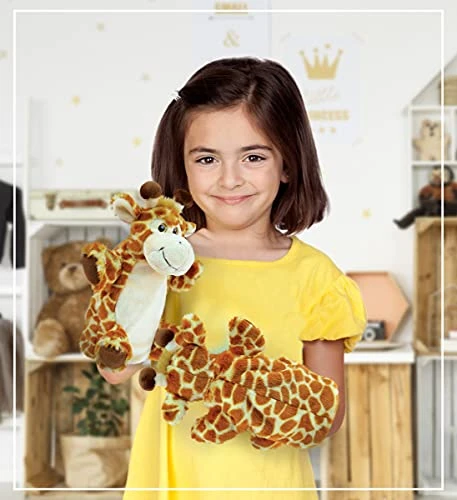 DolliBu Giraffe Plush Hand Puppet For Kids - Soft Plush Stuffed Animal Hand Puppet Toy For Puppet Show Games & Puppet Theaters For Kids, Adult Cute Puppets Educational Toy To Teach Children & Toddlers 7 DolliBu Giraffe Plush Hand Puppet For Kids - Soft Plush Stuffed Animal Hand Puppet Toy For Puppet Show Games & Puppet Theaters For Kids, Adult Cute Puppets Educational Toy To Teach Children & Toddlers - Image 5