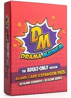 Drama Mayhem Family-Friendly Role Playing Card Game - Funny Charades Card Game For Parents And Kids, Families, & Friends - For Fun Game Nights, Parties, Birthdays, Holidays,Group Events And Activities -Folkmanis Toys Shop 51fySyV8DyL. AC