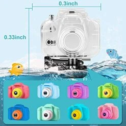 PROGRACE Kids Waterproof Camera Girls - Dual Selfie Kids Camera 2 IPS Screen Children Digital Camera Underwater Toddler Video Camcorder Christmas Birthday Girls Gifts Toys For 4 5 6 7 8 9 10 Year Old -Folkmanis Toys Shop 51g0oL24lTL