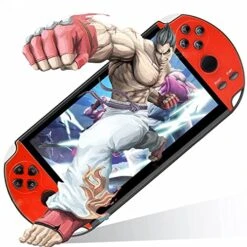 EJEFF AILINDI 16 Bit Handheld Games For Kids Large Screen Preloaded 3000 HD Classic Retro Games USB Rechargeable Electronic Game Birthday Xmas Present (red)