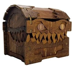 Mimic Chest For Dungeons And Dragons Tower With Tray Wood Laser Etched Cthulhu Portable And Collapsible Dice Roller Perfect For Board Game And Tabletop RPG 8 Mimic Chest For Dungeons And Dragons Tower With Tray Wood Laser Etched Cthulhu Portable And Collapsible Dice Roller Perfect For Board Game And Tabletop RPG -Folkmanis Toys Shop 51gB4svD0WL
