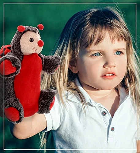 DolliBu Ladybug Plush Hand Puppet For Kids - Soft Plush Stuffed Animal Hand Puppet Toy For Puppet Show Games Puppet Theaters For Kids, Adult Cute Puppets Educational Toy To Teach Children & Toddlers 8 DolliBu Ladybug Plush Hand Puppet For Kids - Soft Plush Stuffed Animal Hand Puppet Toy For Puppet Show Games Puppet Theaters For Kids, Adult Cute Puppets Educational Toy To Teach Children & Toddlers - Image 6