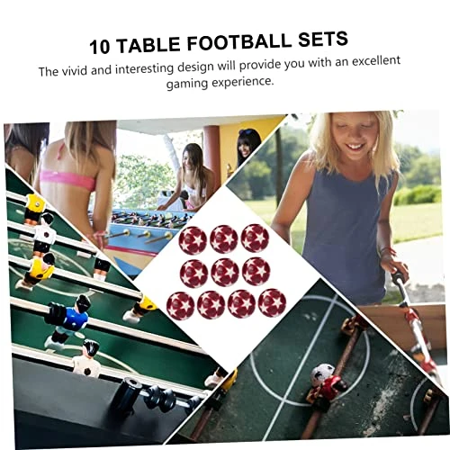 Kisangel 20 Pcs Interesting Durable Soccer Toy Accessories Accessory Tables Toys Foosball Desktop Balls As Classic Printed Resin Official Adorable Supply Footballs Game Shown Machine Inch 5 Kisangel 20 Pcs Interesting Durable Soccer Toy Accessories Accessory Tables Toys Foosball Desktop Balls As Classic Printed Resin Official Adorable Supply Footballs Game Shown Machine Inch - Image 3