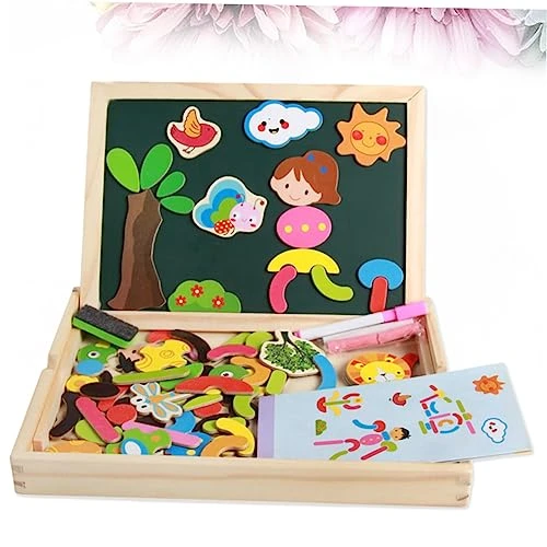 Ibasenice Puzzle For Kids Puzzle Toy Kids Magnets Wooden Magnetic Matching Games Animal Fridge Magnets Wooden Matching Toy Fighting Fun Drawboard Puzzle Board Children's Educational Toys 4 Ibasenice Puzzle For Kids Puzzle Toy Kids Magnets Wooden Magnetic Matching Games Animal Fridge Magnets Wooden Matching Toy Fighting Fun Drawboard Puzzle Board Children's Educational Toys - Image 2