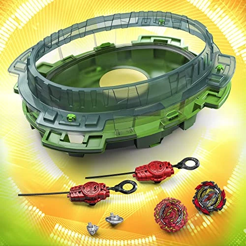 BEYBLADE Burst QuadDrive Interstellar Drop Battle Set, Set Stadium, 2 Battling Tops And 2 Launchers, Toys For 8 Year Old Boys & Girls & Up 5 BEYBLADE Burst QuadDrive Interstellar Drop Battle Set, Set Stadium, 2 Battling Tops And 2 Launchers, Toys For 8 Year Old Boys & Girls & Up - Image 3