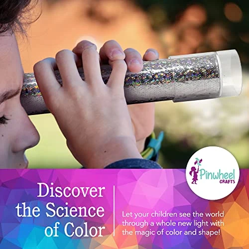 Pinwheel Crafts Kaleidoscope Kit For Kids - DIY Colorful Kaleidoscope Toy Educational Science Kit With Glowing Stars, Kids Crafts And STEM Building Toys, Arts And Crafts Science Experiments 6 Pinwheel Crafts Kaleidoscope Kit For Kids - DIY Colorful Kaleidoscope Toy Educational Science Kit With Glowing Stars, Kids Crafts And STEM Building Toys, Arts And Crafts Science Experiments - Image 4
