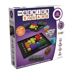 The Genius Square – Game Of The Year Award Winner! 60000+ Solutions STEM Puzzle Game! Roll The Dice & Race Your Opponent To Fill The Grid By Using Different Shapes! Promotes Problem Solving Training