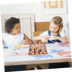 Alasum 1 Set Magnetic Chess Wooden Chess Board Adult Puzzles Classic Toys Magnetic Chess Boards Staunton Wood Chess Magnetic Travel Chess Wood Brown Folding Magnetic Chess Kids West Chess -Folkmanis Toys Shop 51h13ivxQxL