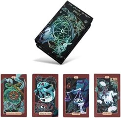 SOUL SPARKLE TAROT, Classic Tarot Cards Deck, Holographic Tarot Cards, Original Tarot Cards With Guidebook, The Untamed Mystery Tarot - 78-Card Tarot Deck With Original Art Style (The Mirage Deck) -Folkmanis Toys Shop 51h2kvXv L. AC