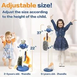 Kids Cleaning Set Household Toys, Pretend Play House Cleaning Kit, Child Size Little Housekeeping Supplies, Play Kitchen Housework Tools, Ideal Christmas Birthday Gift For Toddlers Girls Boys Children -Folkmanis Toys Shop 51h7h3yh7aL