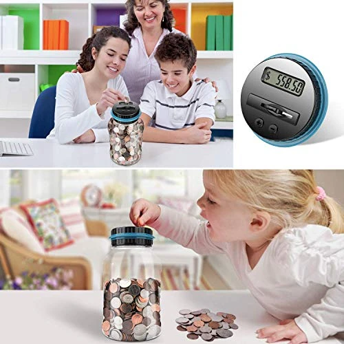 Digital Coin Bank,Amago Piggy Bank,Big Piggy Bank Digital Counting Coin Bank For Kids Adults Boys Girls As Gift On Christmas,Birthday,New Year's Day,Powered By 2AAA Battery (Not Included) 7 Digital Coin Bank,Amago Piggy Bank,Big Piggy Bank Digital Counting Coin Bank For Kids Adults Boys Girls As Gift On Christmas,Birthday,New Year's Day,Powered By 2AAA Battery (Not Included) - Image 5