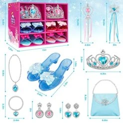 Princess Jewelry And Dress Up Shoes,Role Play Accessories With 4 Pairs Of Princess Shoes,Crowns,Necklaces,Bracelets,Rings,Bags,Gifts Toys For Age 3 4 5 6 Years Old Toddlers Girls 11 Princess Jewelry And Dress Up Shoes,Role Play Accessories With 4 Pairs Of Princess Shoes,Crowns,Necklaces,Bracelets,Rings,Bags,Gifts Toys For Age 3 4 5 6 Years Old Toddlers Girls -Folkmanis Toys Shop 51hAbGaWbwL