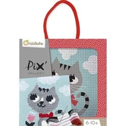 Avenue Mandarine 'Pix' Gallery' Cat Stitching Activity Set