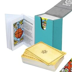 OREIKWEE Tarot Cards With Case,Full Size 78pcs Tarot Cards Deck, Classic Tarot Cards For Beginners With Tarot English Guidebook And Leather Tarot Case/Holder(4.9 X 2.9 X 1.25) -Folkmanis Toys Shop 51hEKngCYWL