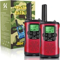 Walkie Talkies For Kids 3Pack, 22 Channels 2 Way Radio Kids Talks Toy For 3 To 12 Year Old Boys Girls Gift, 3 Miles Long Range For Outdoor Camping Game -Folkmanis Toys Shop 51hEMFxz PL. AC