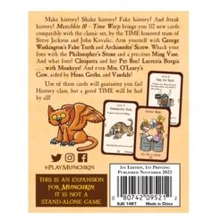 Steve Jackson Games Munchkin 10 Time Warp -Folkmanis Toys Shop 51hHXgMc3OL