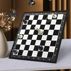 LIUHUI Crafted Chesspiece Magnetic Chess Set Plastic Chessboard With Pieces Storage Box Foldable Travel Chess Game Educational Toys For Adults Teenager Chess Set In Toys ( Size : 36cm/14.2in ) 9 LIUHUI Crafted Chesspiece Magnetic Chess Set Plastic Chessboard With Pieces Storage Box Foldable Travel Chess Game Educational Toys For Adults Teenager Chess Set In Toys ( Size : 36cm/14.2in ) -Folkmanis Toys Shop 51hMdZvQL8L