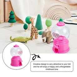 2pcs Gumball Machine Mini Candy Dispenser Toy Kids Candy Catchers Coin Bank Playthings For Children Party Favor Game Supplies