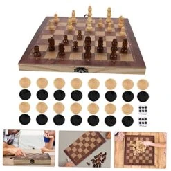 Totority International Chess Classic Toys Magnetic Toys Kidult Toys Magnetic Chess Set Portable Magnetic Chess Set Kids Toys Gifts 3 In 1 Chess Toy Educational Chess Wooden Chess 1 Set 3 1 -Folkmanis Toys Shop 51hWMHlzZBL